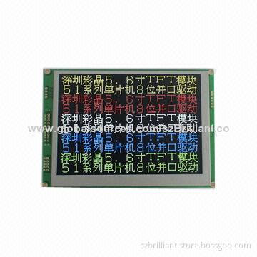 5.6-inch TFT LCD Module with Resistive Touch Panel, 640 x 480 Dots, Supports MCU, SPI I/F